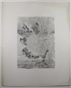 FÉLIX-HENRI BRACQUEMOND Group of 4 etchings.